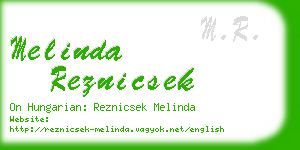 melinda reznicsek business card